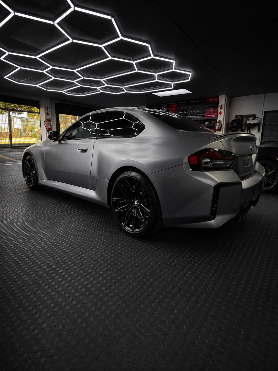 Paint protection film installation on a BMW M2 at Shift and Co Customs